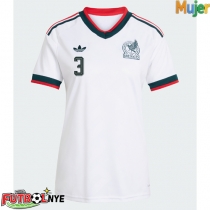Camiseta México Cesar Montes #3 Visitante Equipación para mujer Mundial 2026 manga corta